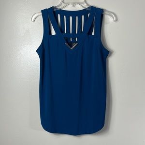 AUW blue Strappy with gold element top size S